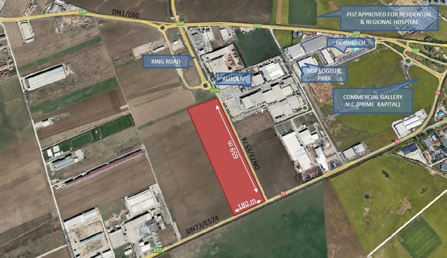 Teren Construcții intravilan de 119200 mp, în Sud