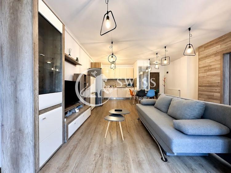 Apartament cu 2 camere semidecomandat, mobilat în Bună Ziua