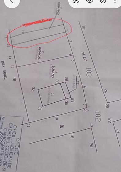 Teren de 500 mp, în Exterior Vest