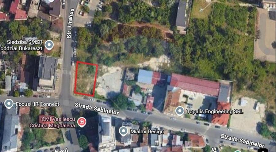 Teren Construcții intravilan de 474 mp, în 13 Septembrie