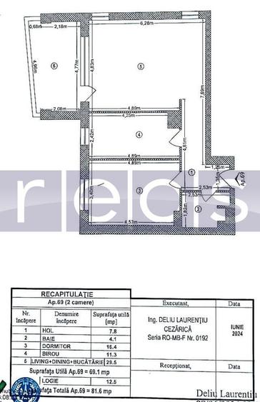 Apartament cu 3 camere decomandat în Dudești