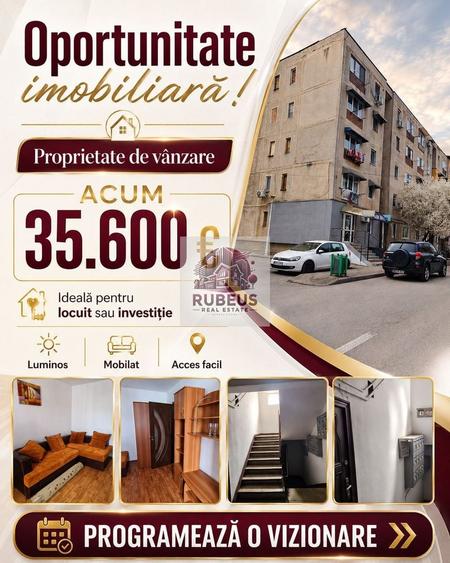 Garsonieră semidecomandată, mobilată în Nord-Vest