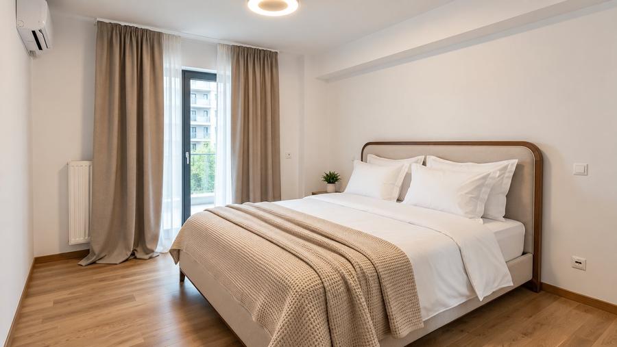Apartament cu 3 camere semidecomandat, mobilat în Pipera