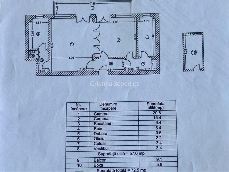 Apartament 2 camere Maria Rosetti