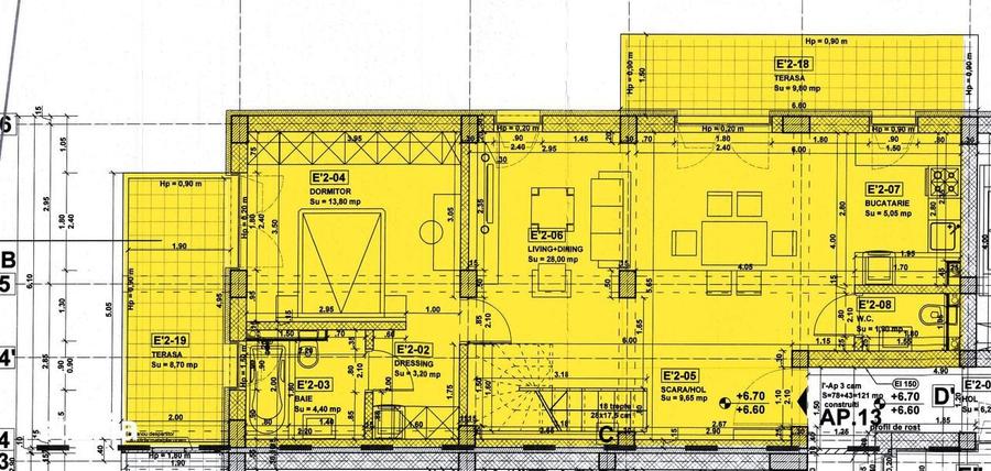 Apartament cu 4 camere decomandat în Crângași