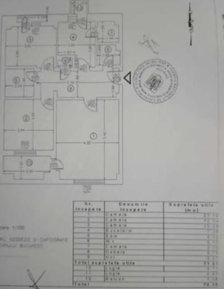 Apartament cu 3 camere decomandat, mobilat în Nerva Traian