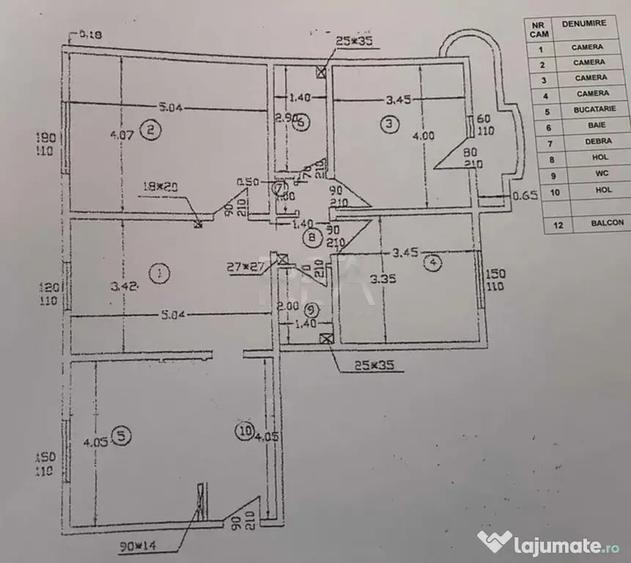 4 camere Vitan, inst. schimb., parcare, et. 4, an 1992, metr - 2