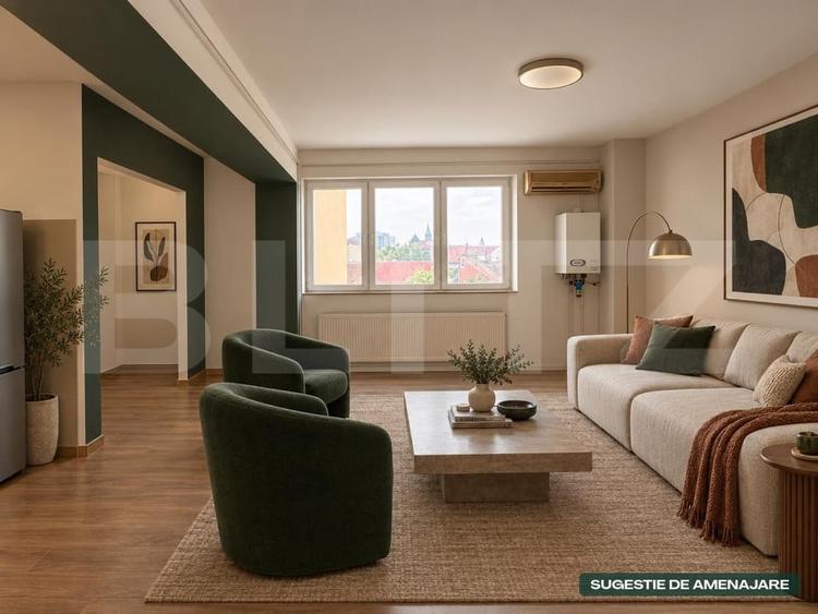 Apartament cu 2 camere semidecomandat în Fabric