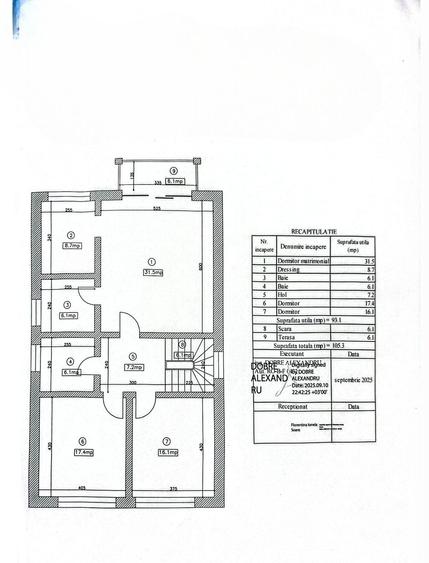 Casă cu 5 camere cu Teren 434 Mp în Central