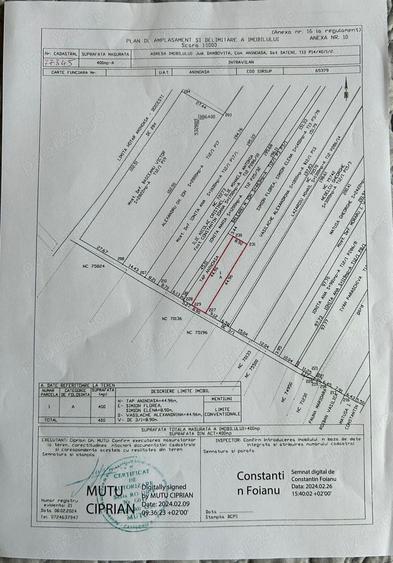 Teren de 400 mp, în Săteni