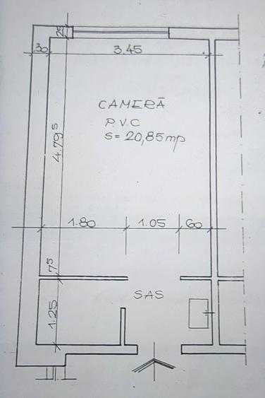 Garsonieră nedecomandată în Central