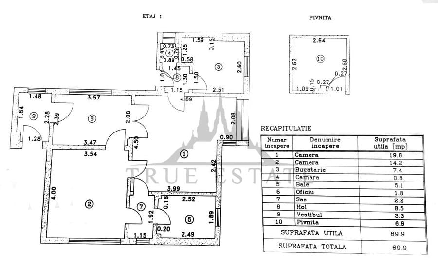 Apartament cu 2 camere semidecomandat în Foișorul de Foc