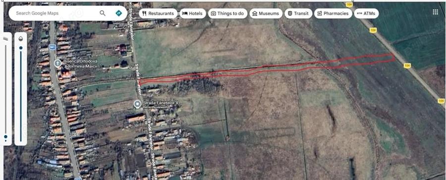 Teren de 2400 mp, în Podari