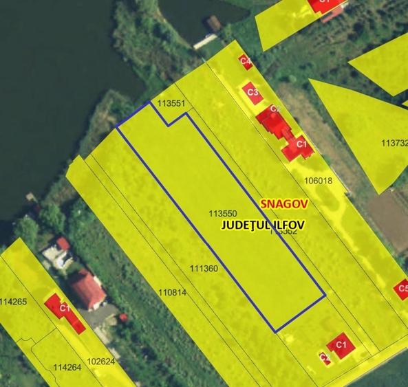 Teren Construcții intravilan de 7100 mp, în Snagov