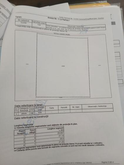Teren de 543 mp, în Oșorhei