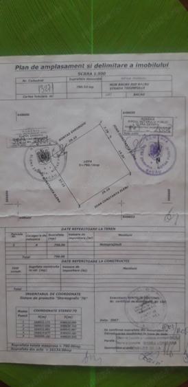 Teren de 800 mp, în Exterior Vest