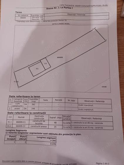 Casă cu 2 camere cu Teren 508 Mp în Central