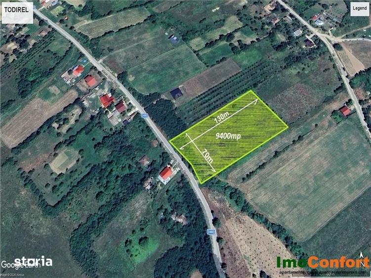 Teren de 9400 mp, în Bârnova