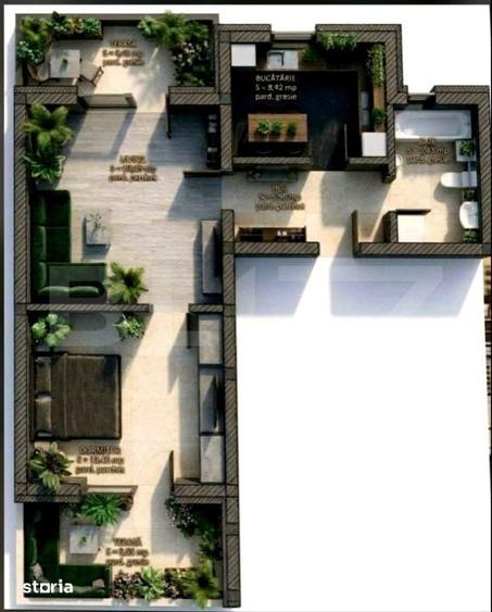 Apartament cu 2 camere în Ronaț