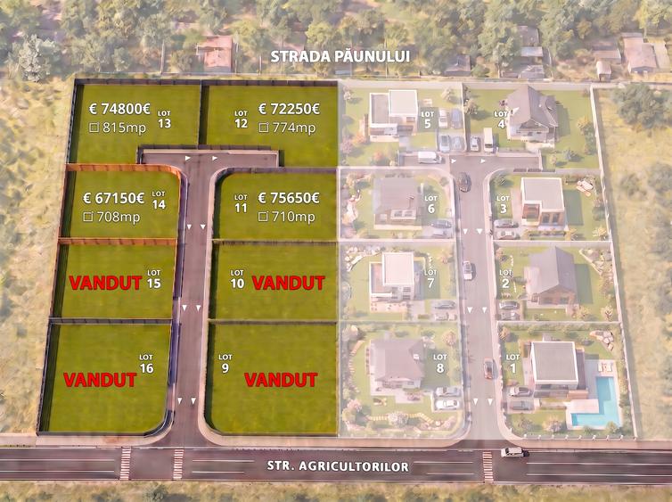 MOGOSOAIA - Lot TEREN - in COMPLEX privat - autorizatie - utilitati racordate - 1
