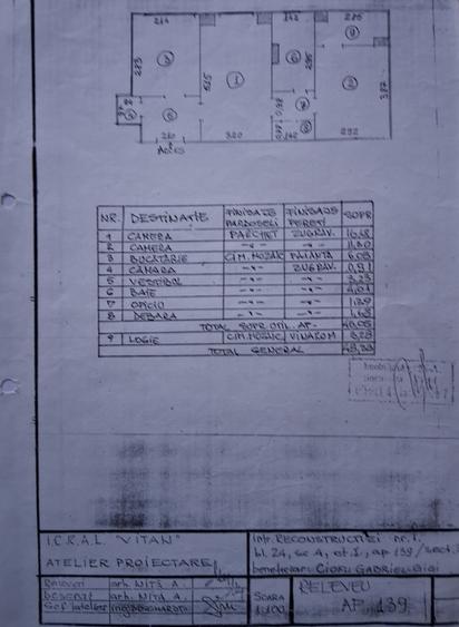 Apartament cu 2 camere semidecomandat în Titan