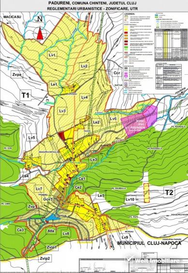 Teren agricol extravilan de 20700 mp, în Pădureni (Chinteni)