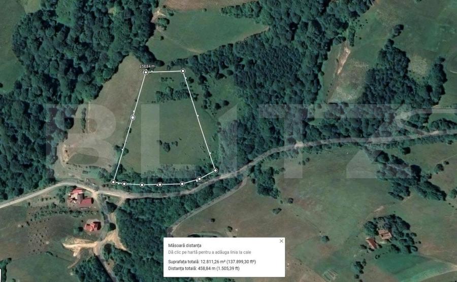 Teren Construcții intravilan de 12928 mp, în Zărnești