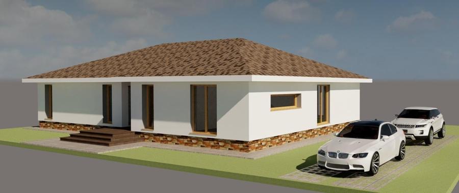 Casă individuală cu 4 camere cu Teren 497 Mp în Micești