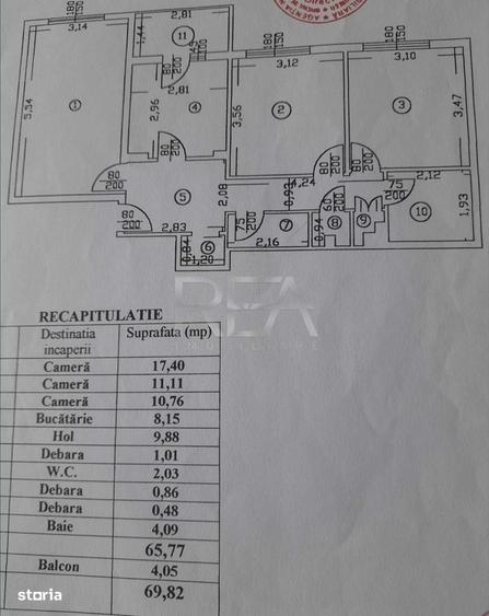 Apartament cu 3 camere decomandat în Drumul Taberei
