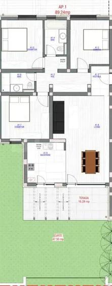 Apartament cu 4 camere decomandat în Torontalului