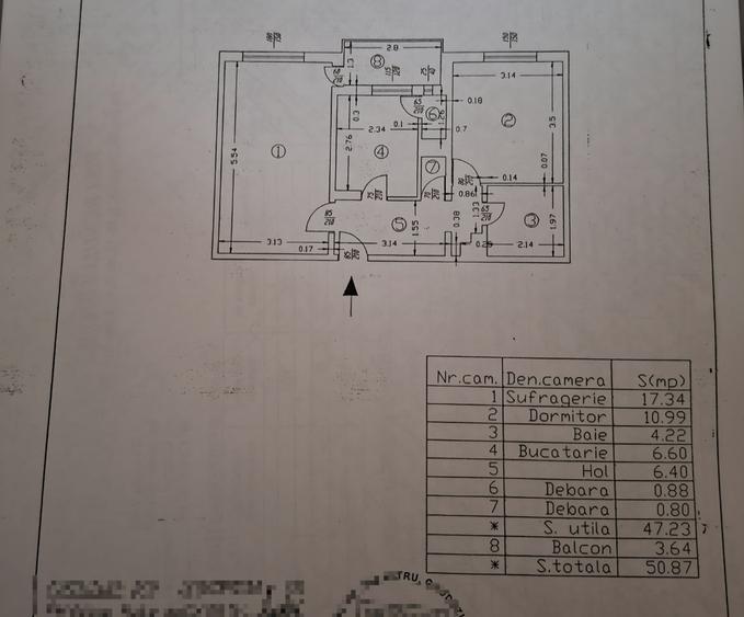 Apartament cu 2 camere decomandat în Rahova