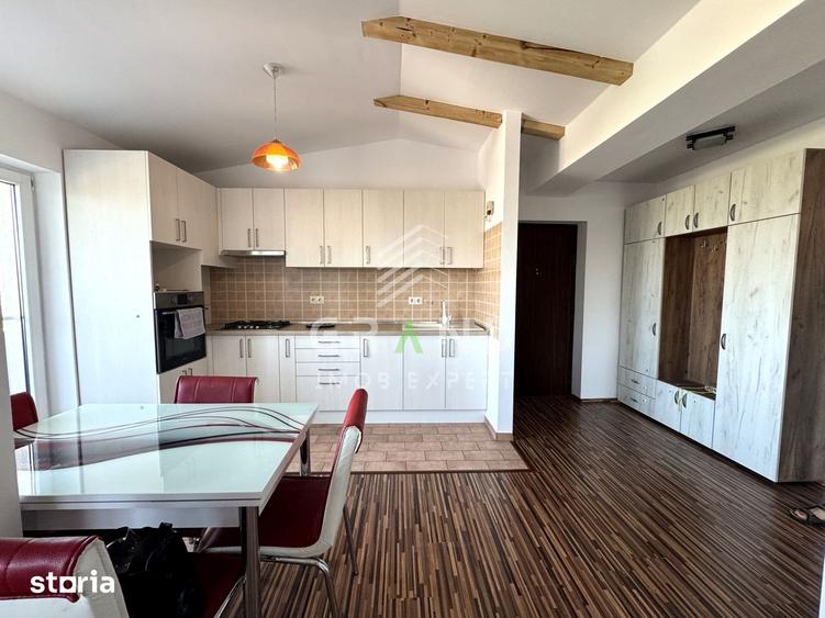 Apartament cu 2 camere semidecomandat, mobilat în Apahida