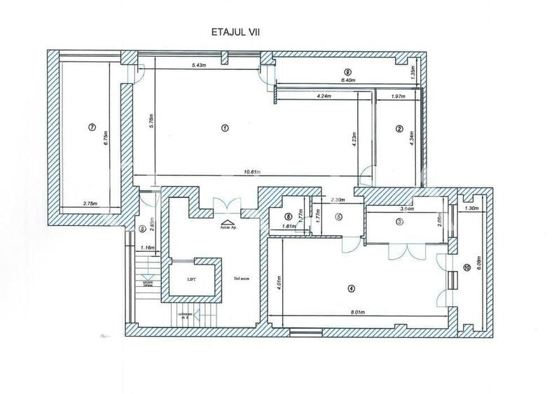 Apartament cu 5 camere decomandat în Complex Studențesc