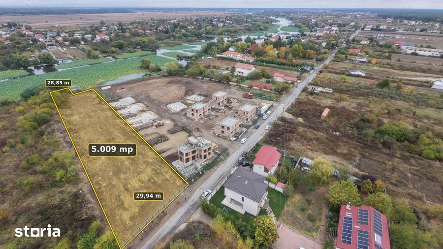 Teren de 5009 mp, în Snagov