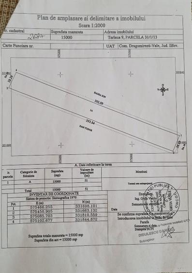 Teren Construcții intravilan de 15000 mp, în Dragomirești-Vale
