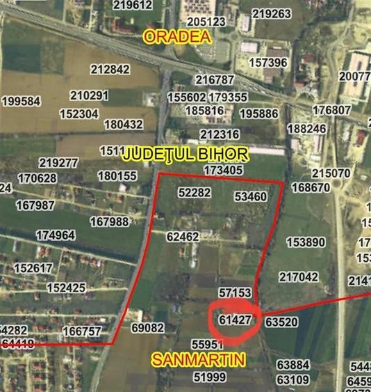 Teren Construcții intravilan de 1780 mp, în Sânmartin