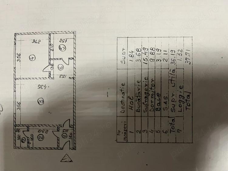 Apartament cu 2 camere decomandat în Central