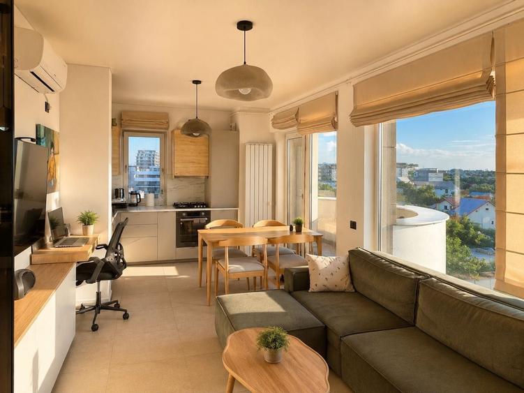 Apartament cu 2 camere semidecomandat în Central