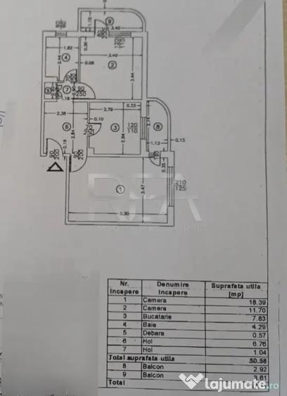 Apartament cu 2 camere decomandat, mobilat în Apusului
