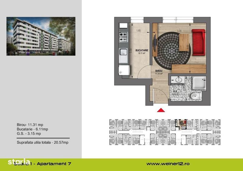 Garsoniere decomandate in Militari ansamblul Weiner18 - 11