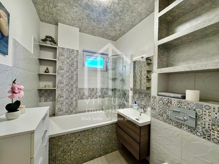 Apartament cu 3 camere semidecomandat, mobilat în Exterior Vest