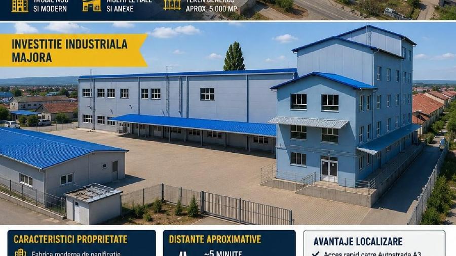 Spațiu industrial, de 1,000 mp, în Vest