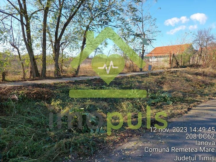 Teren Construcții intravilan de 1000 mp, în Ianova
