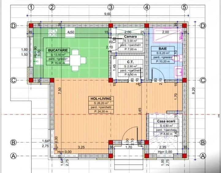 Casa individuala P + E, la cheie, 120 mp, 225 mp teren, zona Catargiu - 5