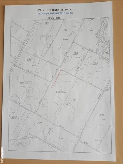 Teren de 1250 mp, în Sud