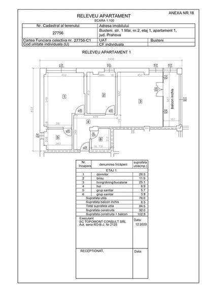 Apartament cu 3 camere decomandat în Valea Alba