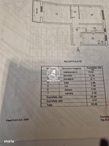 Apartament cu 2 camere decomandat în Gară