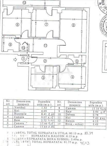 Apartament cu 4 camere decomandat, mobilat în Eminescu