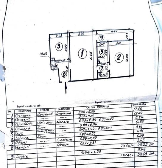 Apartament cu 2 camere semidecomandat, mobilat în Gorjului