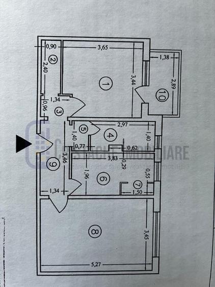 Apartament cu 2 camere decomandat, mobilat în Văcăresti